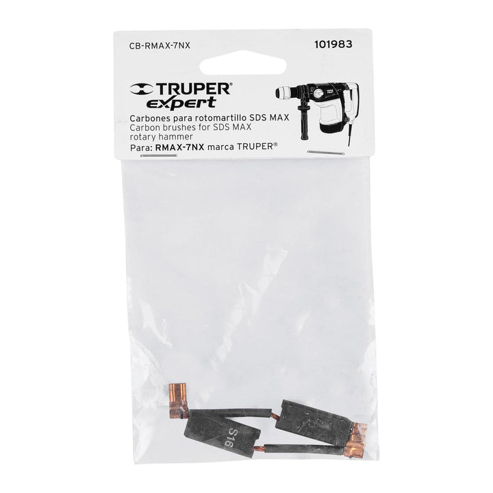 Bolsa con 2 carbones de repuesto para RMAX-7NX, TRUPER - Mundo Tool 