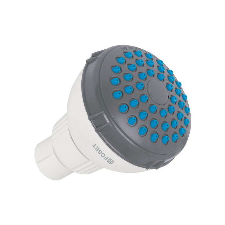 Regadera redonda sin brazo de ABS, 2-1/2", Blanca, Basic - Mundo Tool 