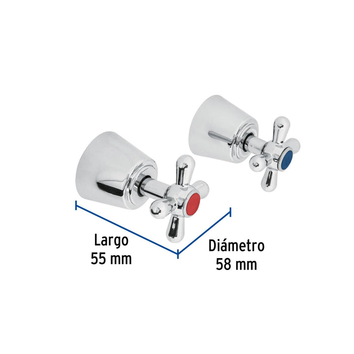 Juego 2 Manerales Tipo Cruceta Para Llave Emp Foset - Mundo Tool 