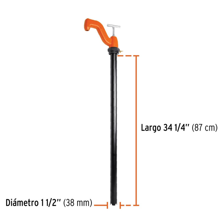 Bomba extractora de solventes con manija tipo "T", Truper - Mundo Tool 
