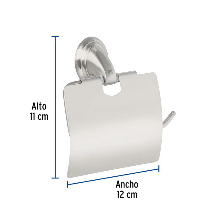 Portarrollo metálico acabado satín, Foset Aqua - Mundo Tool 
