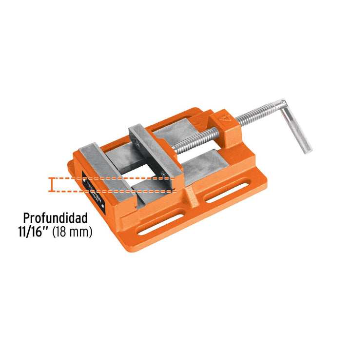 Prensa morsa plana 100 mm, Truper - Mundo Tool 