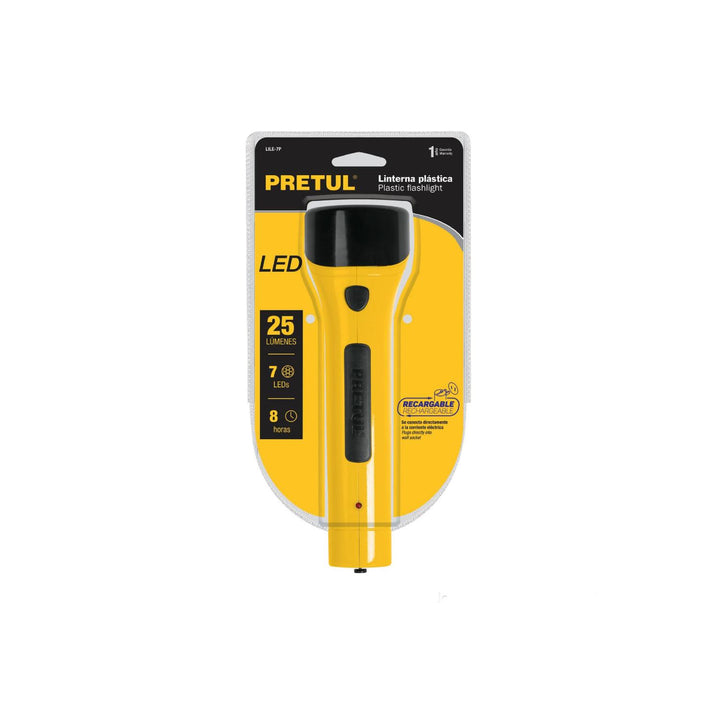 Linterna Recargable De 3 Leds Pretul - Mundo Tool 