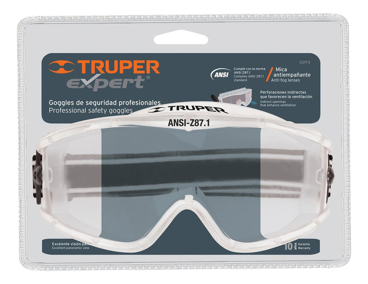 Goggles De Seguridad Profesionales Truper - Mundo Tool 