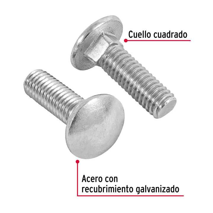 Tornillo tipo coche, 3/8 x 1-1/4', bolsa con 40 piezas Fiero - Mundo Tool 