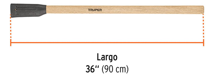 Mango Madera De 36' Para Hachas Media Y Entera Labor, Truper - Mundo Tool 