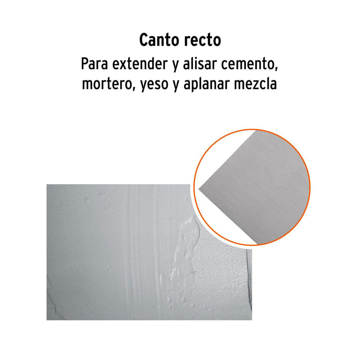 Llana canto recto 14', 10 remaches, mango de madera, Truper - Mundo Tool 