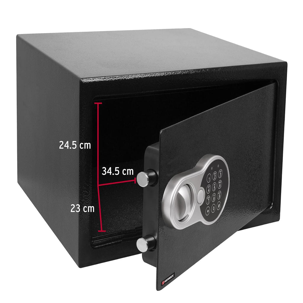 Caja De Seguridad Electrónica 35 Cm 21 Litros Hermex - Mundo Tool 