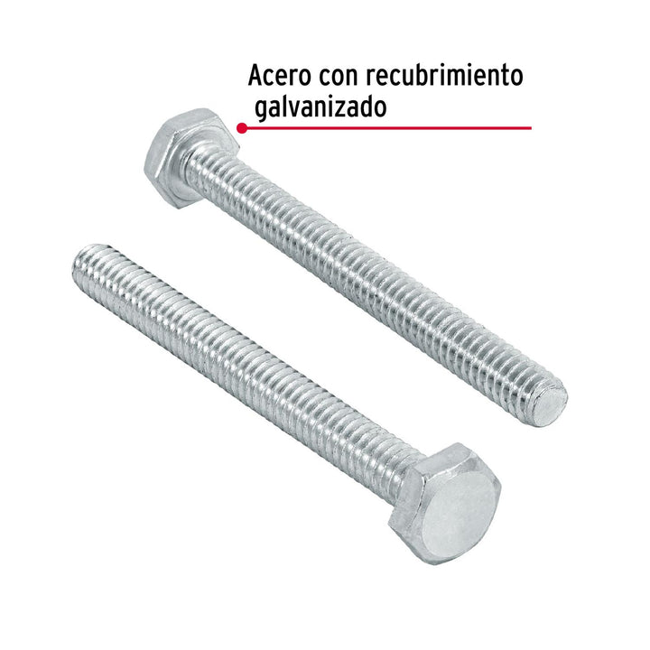 Tornillo Acero Galvanizado 1/4x2 1/2' 50 Pzas Fiero - Mundo Tool 