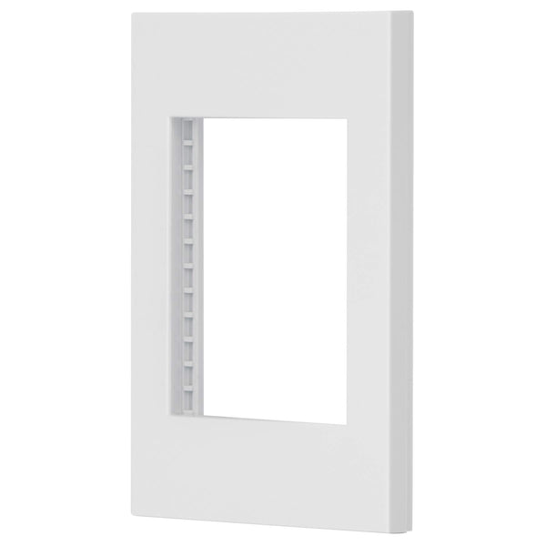 Volteck PPTR-EB, Placa 1 ventana 3 módulos color blanco línea Española - Mundo Tool 
