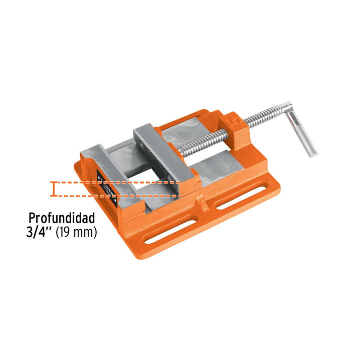 Prensa morsa plana 125 mm, Truper - Mundo Tool 