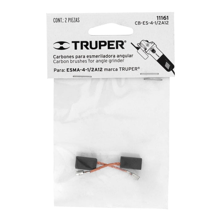 Carbones para esmeriladora ESMA-4-1/2A12 Truper - Mundo Tool 