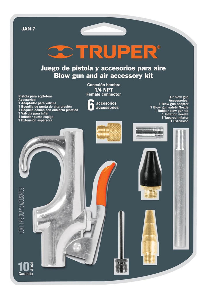 Juego De Pistola Sopleteadora Con 2 Boquillas Truper - Mundo Tool 