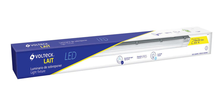 Luminario Sobreponer 2x18w T8 De Led Volteck - Mundo Tool 