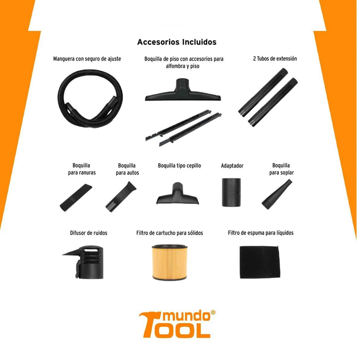 Aspiradora De 16 Galones - Mundo Tool 