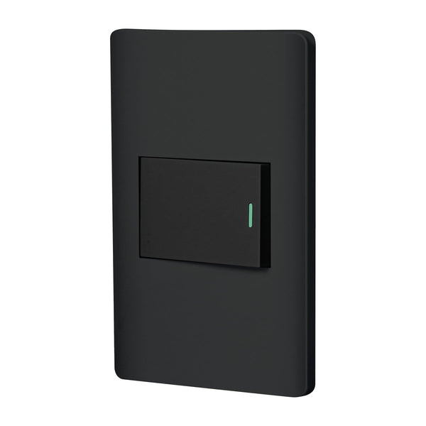 Volteck PA-APSE15-LN, Placa armada negra 1 interruptor sencillo línea Lisboa - Mundo Tool 