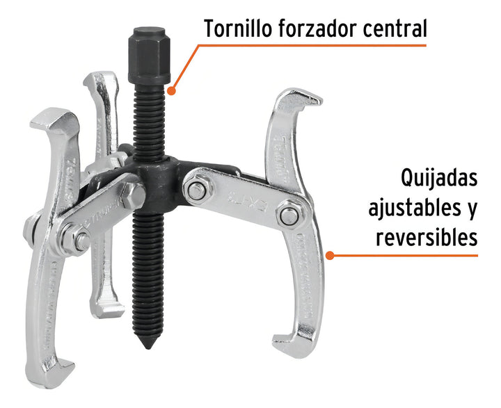 Extractor De Poleas, 3 Quijadas, 3' Truper 14500 - Mundo Tool 