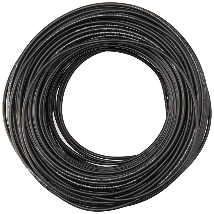 Volteck CAB-12N Cable Thhw-Ls, 12 Awg, Color Negro - Mundo Tool 