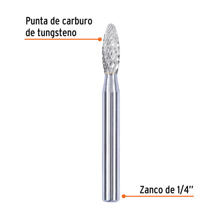 Lima rotativa flama 1/4, SH-1, TRUPER - Mundo Tool 
