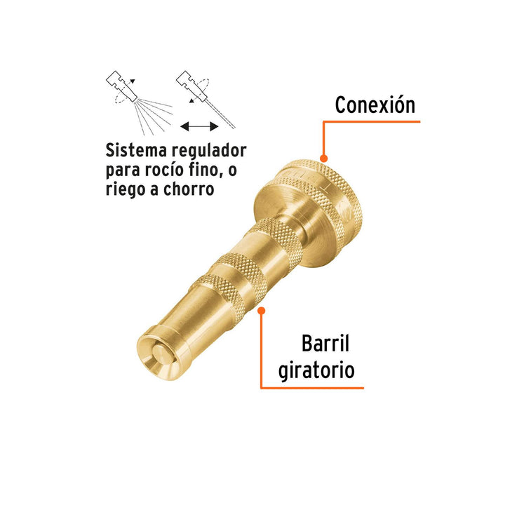 Chiflón 3-1/2' De Latón Maquinado Truper - Mundo Tool 