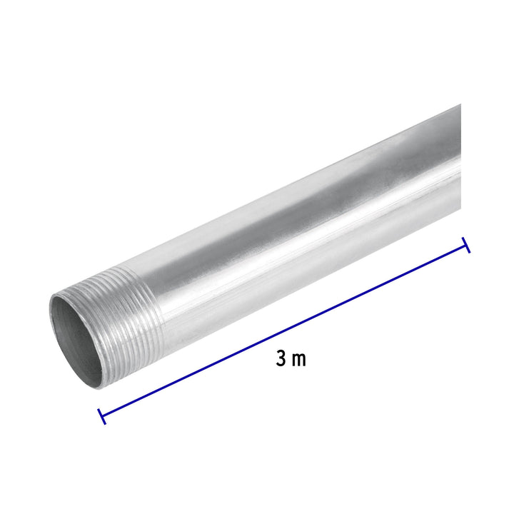 Tubo Conduit 1 1/4' para mufa, pared gruesa (0.9 mm), 3 m - Mundo Tool 