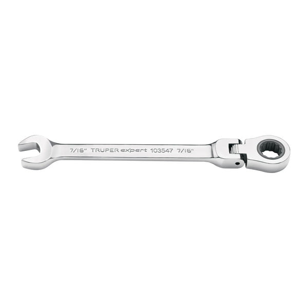 Llave combinada con matraca 7/16' flexible, Expert - Mundo Tool 