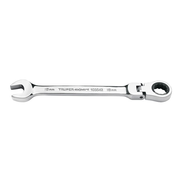 Llave combinada con matraca 18 mm flexible, Expert - Mundo Tool 