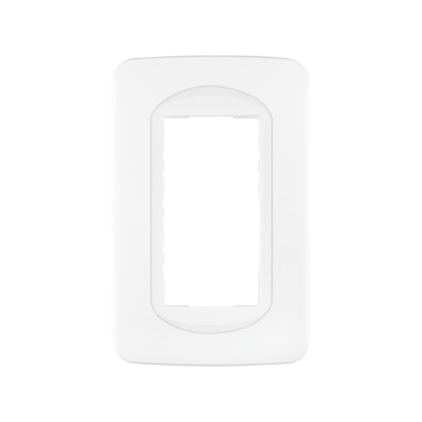 Placa de 1 ventana 3 módulos, línea Toledo, Basic - Mundo Tool 