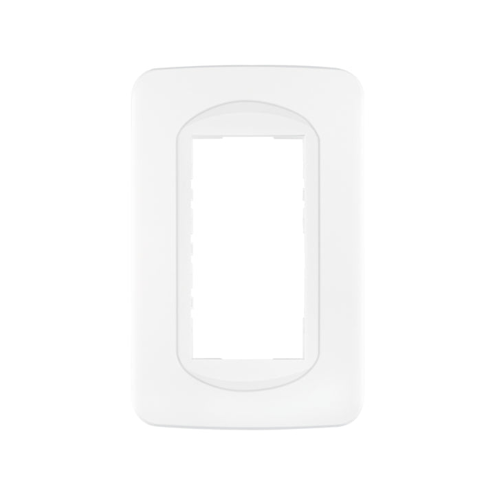 Placa de 1 ventana 3 módulos, línea Toledo, Basic - Mundo Tool 