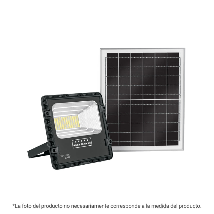 Reflector Led 200 W con panel solar, luz de día, Volteck - Mundo Tool 