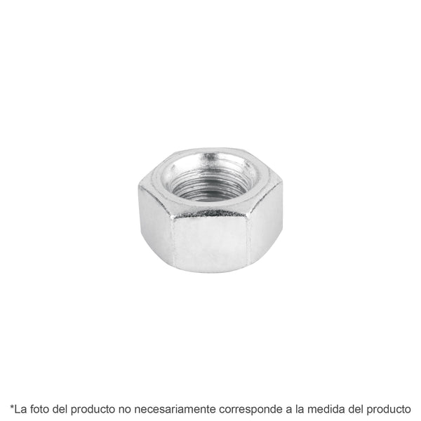 Bolsa con 8 tuercas 7/8' hexagonales de acero galvanizado - Mundo Tool 