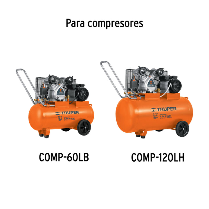2 ruedas de repuesto para COMP-60LB y COMP-120LH, Truper - Mundo Tool 
