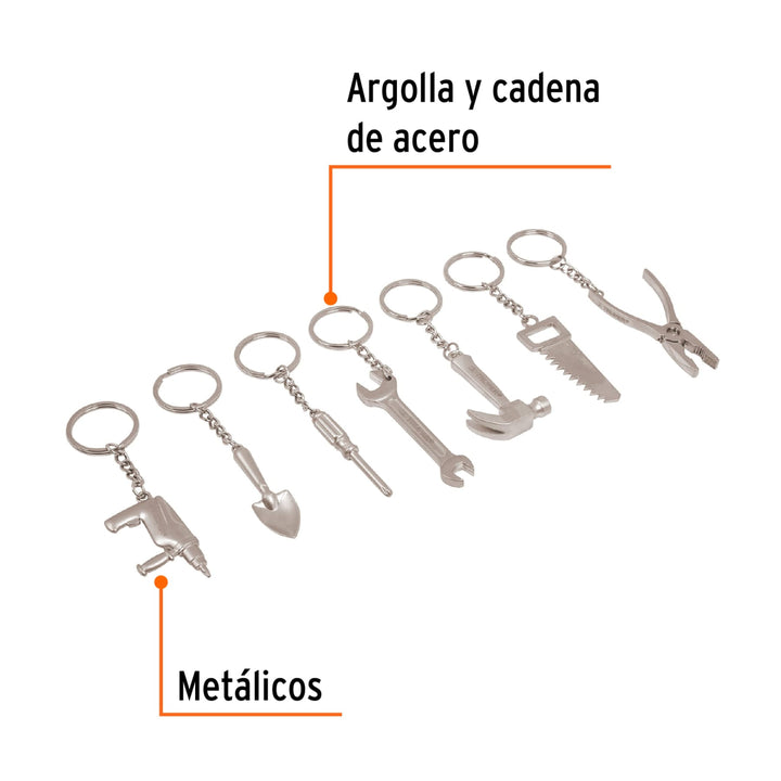 Llavero tipo herramienta pieza surtida - Mundo Tool 