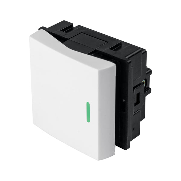 Interruptor sencillo de 1.5 módulos, línea Toledo, Basic - Mundo Tool 