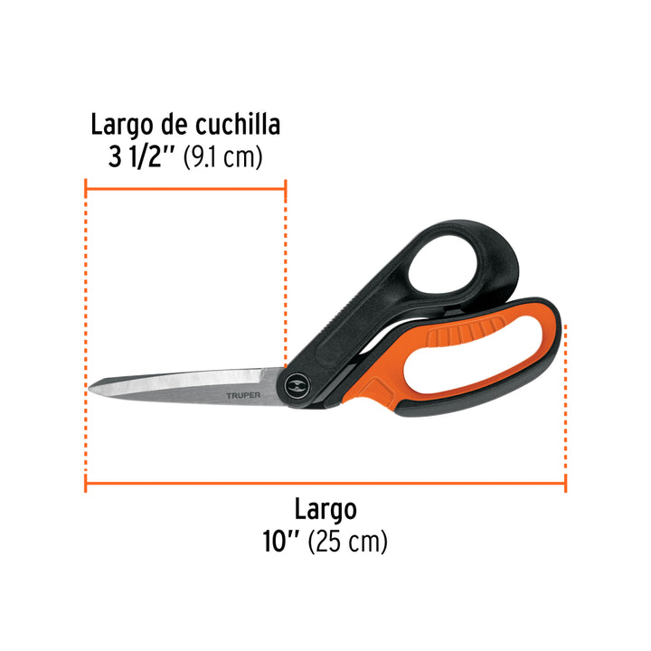 Tijera 10' multiusos de acero inox, profesional, EXPERT - Mundo Tool 
