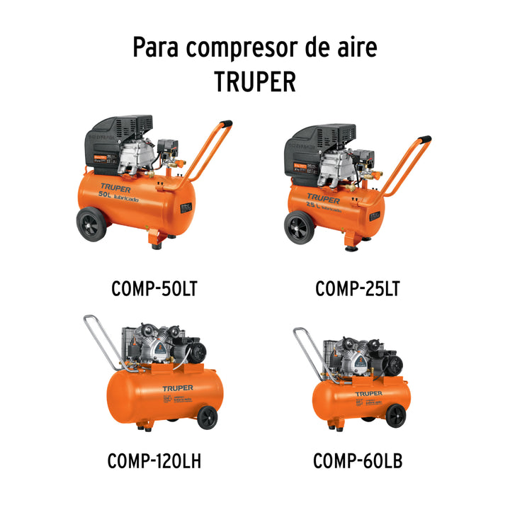2 patas de goma para compresores Grupo 6, Truper - Mundo Tool 