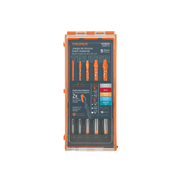 Juego De Brocas Multimaterial, 5 Piezas - Mundo Tool 