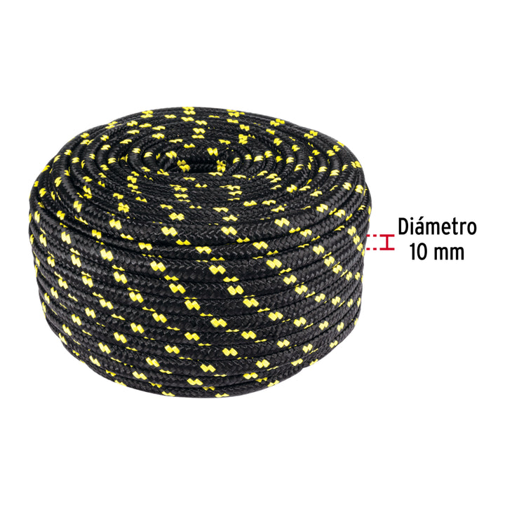 Piola de Polipropileno trenzada, multicolor, 10mm, 1 Kg - Mundo Tool 