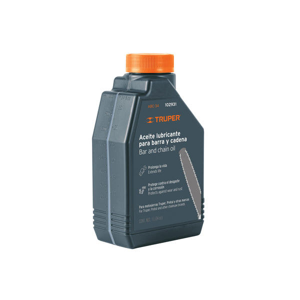 Aceite lubricante para barra y cadena de motosierra, Truper