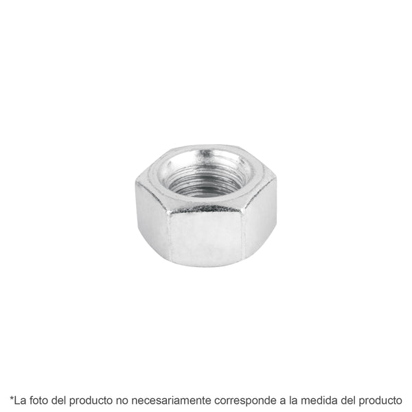 Bolsa con 6 tuercas 1' hexagonales de acero galvanizado - Mundo Tool 