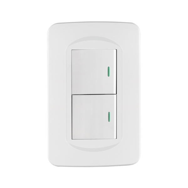 Placa armada 1 interruptor y 1 de 3 vías 1.5 mód., Toledo - Mundo Tool 